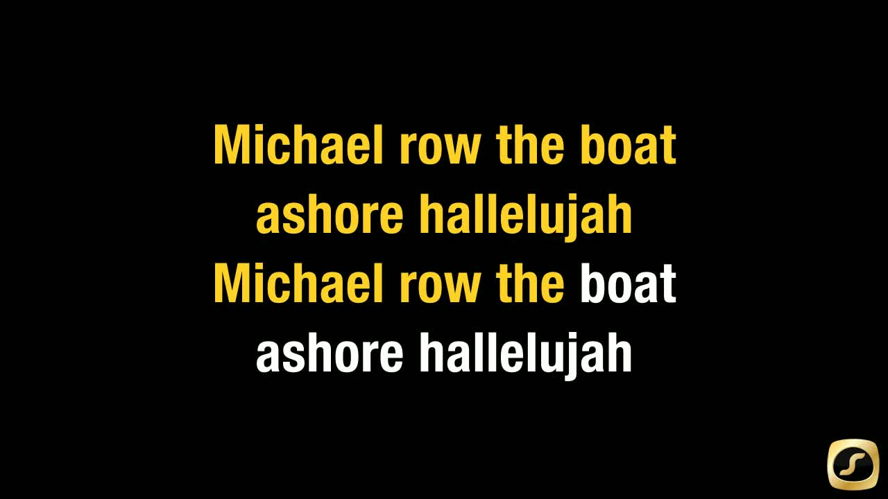 Michael Row The Boat Ashore karaoke track downloads CDG by